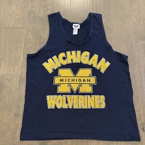 Michigan Wolverines Shirt Tank Top‎ Mens Large NCAA College Basketball
